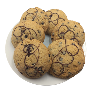 Pack de 6 Galletas con Chips de Chocolate Rellena con Crema de Avellanas