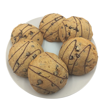 Pack de 6 Galletas con Chips Sabor a Chocolate Rellena con Manjar Blanco