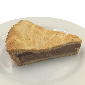 Pie de Manzana – Masa dorada rellena de manzana cocida y canela.